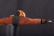 Red Curly Tiger Native American Flute, Minor, High C-5, #T4E (8)